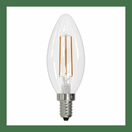 RESPLANDOR 5W LED B11 3000K Filament Bulb Clear Finish, 4PK RE2801338